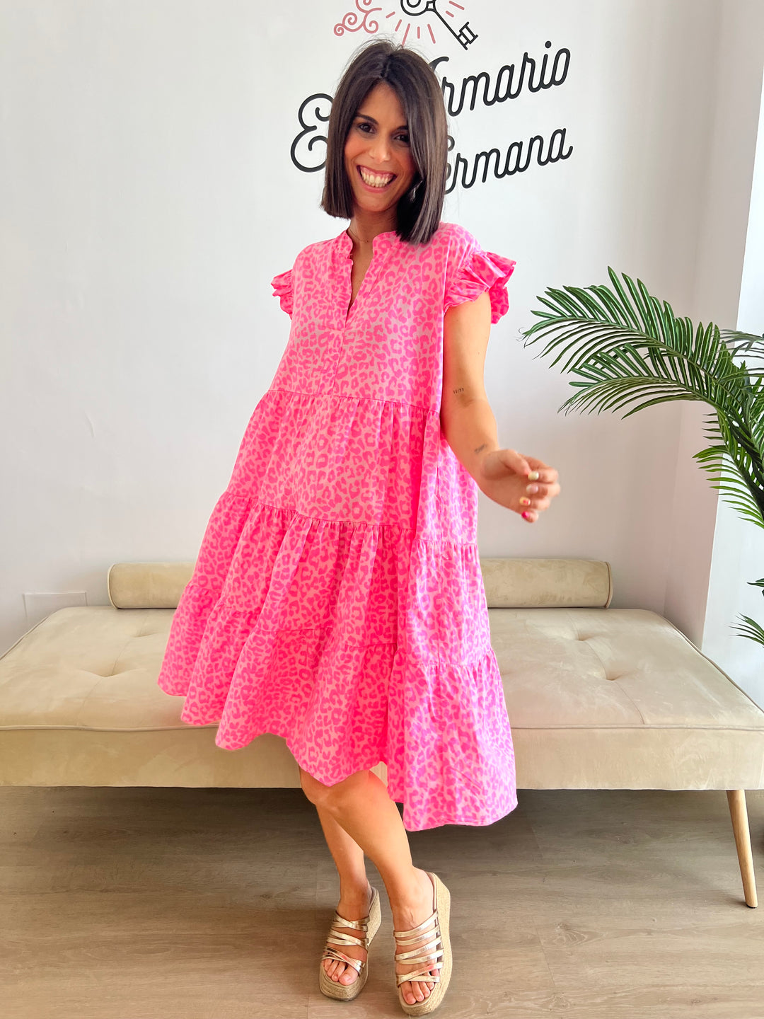 Vestido Rosalía rosa