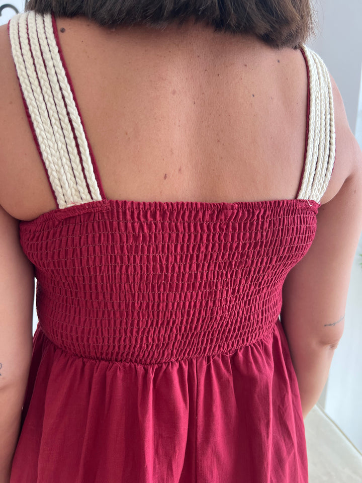 Vestido Tina Burdeos