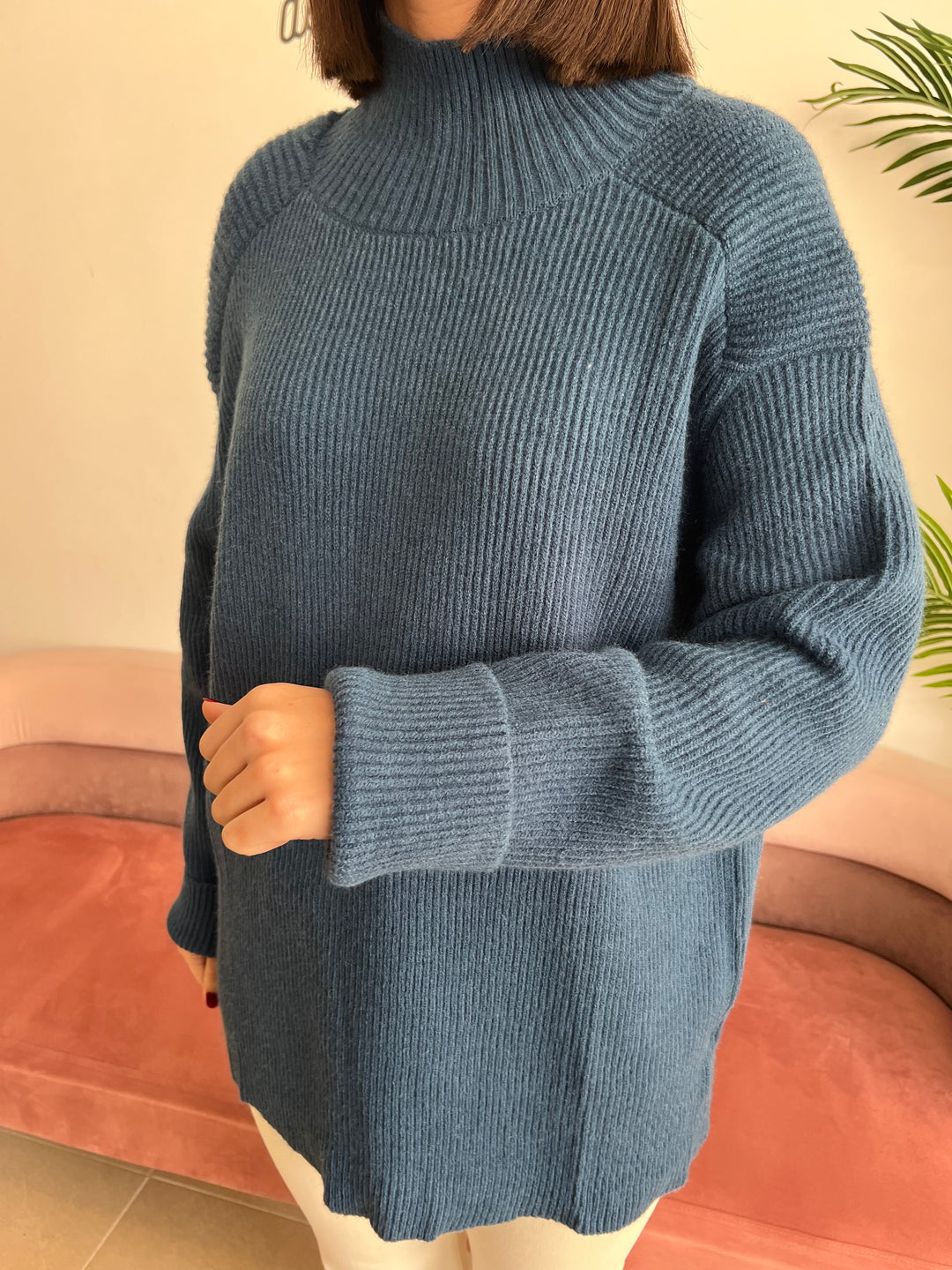 Jersey Palmira azul petróleo