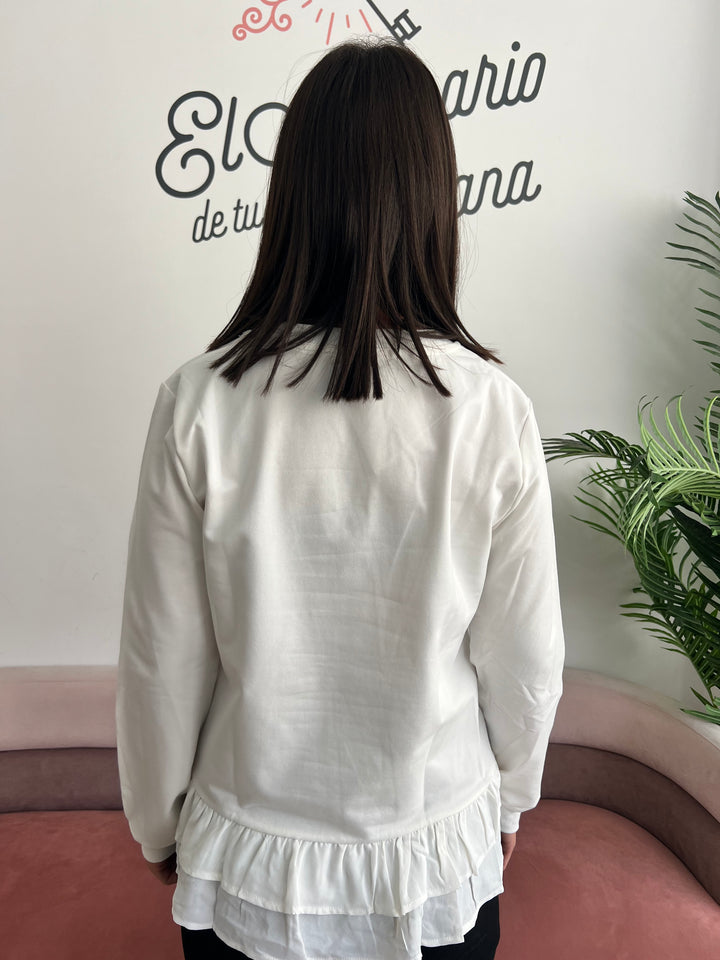 Sudadera Tacón blanco