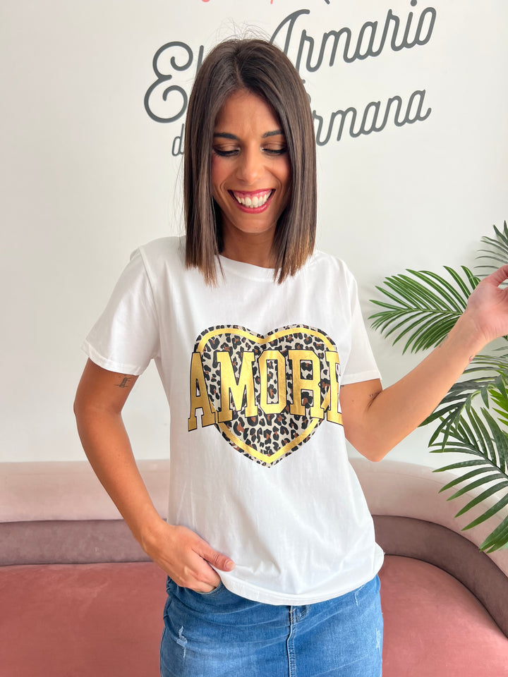 Camiseta Amore blanco