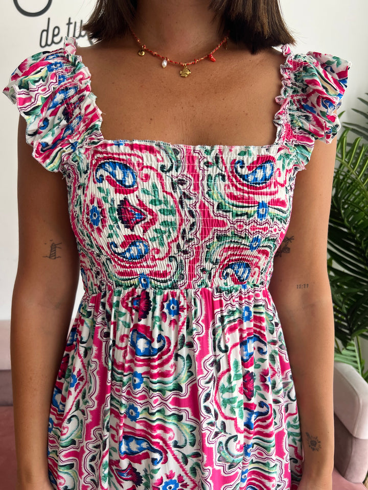Vestido Molly fucsia
