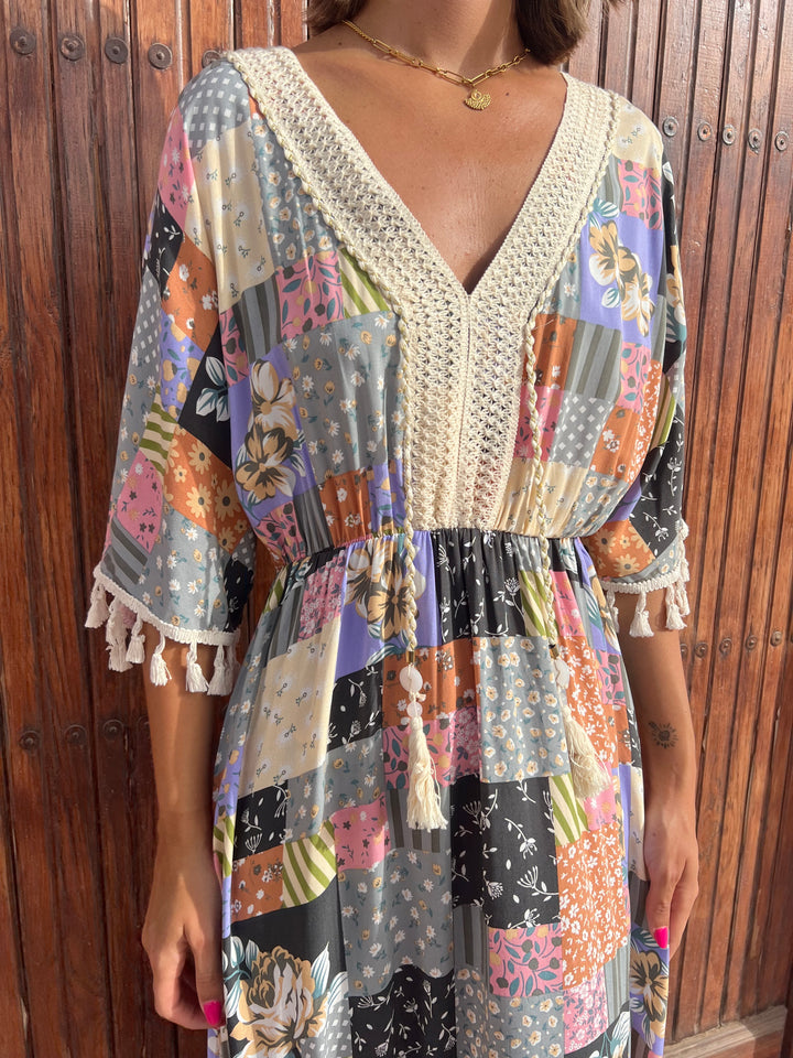 Vestido Rosy gris