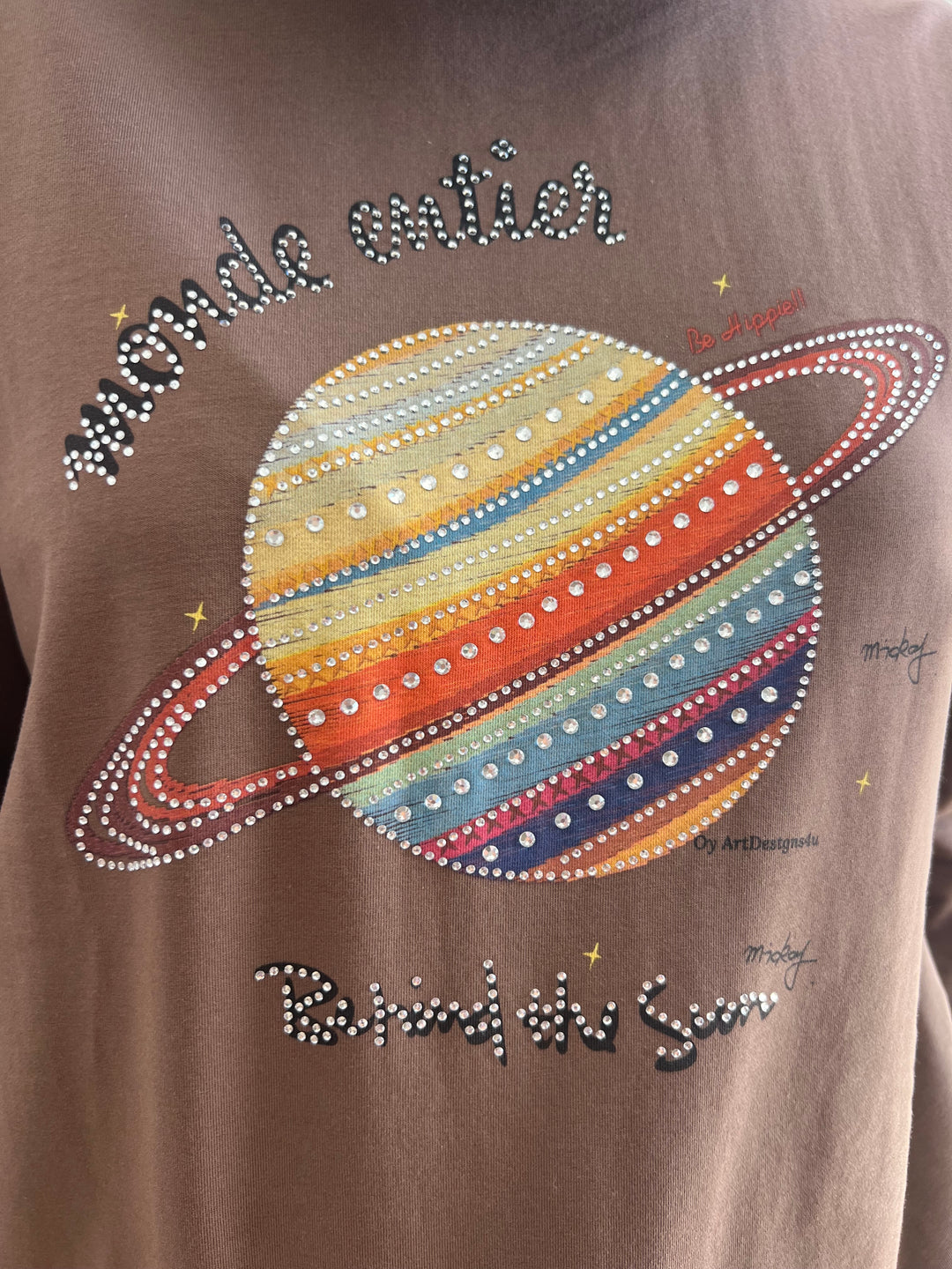 Sudadera Planeta marrón