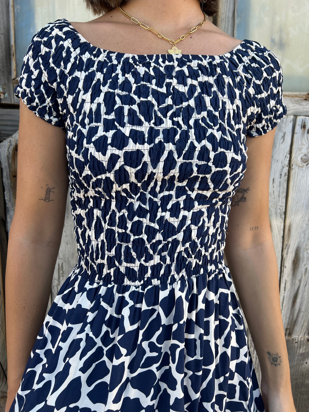 Vestido Georgina azul Marino