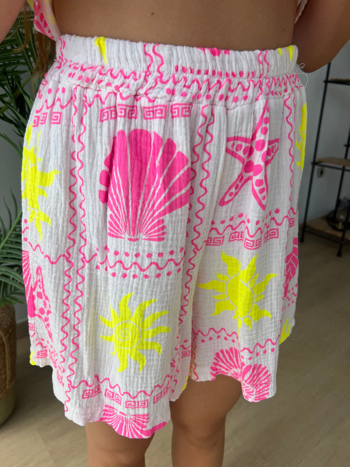 Conjunto Beach rosa