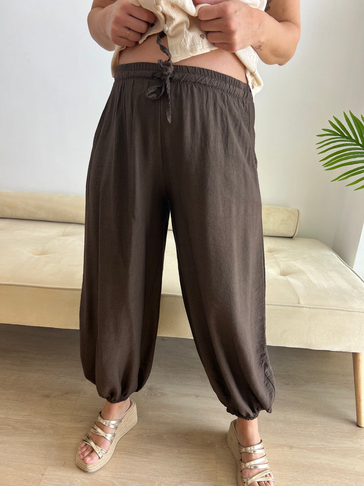 Pantalón Bombacho marrón