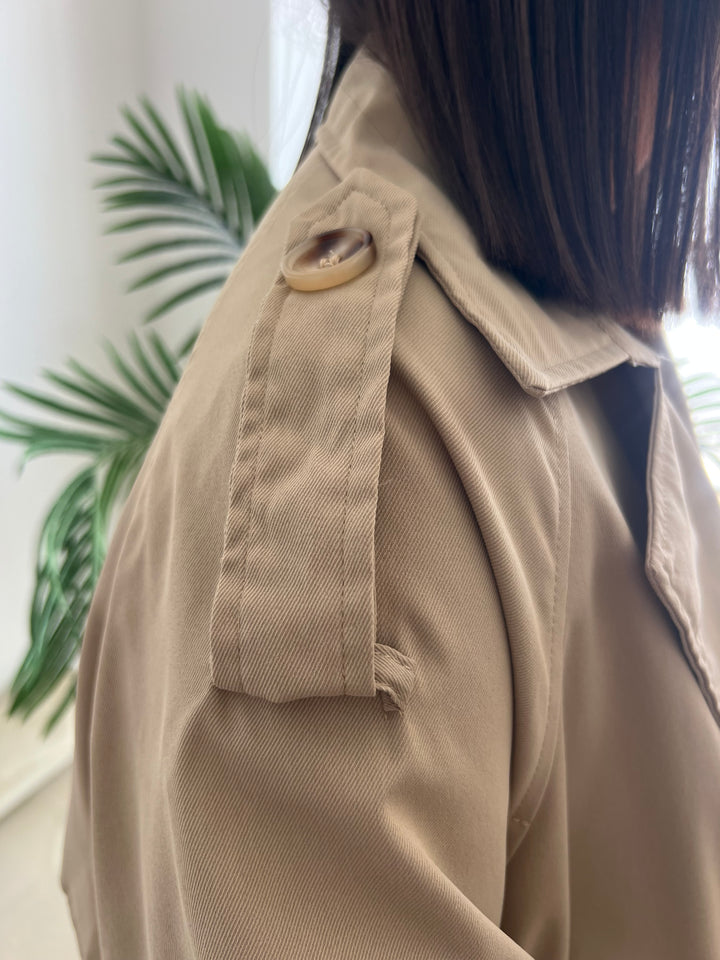 Chaqueta Gabardina beige