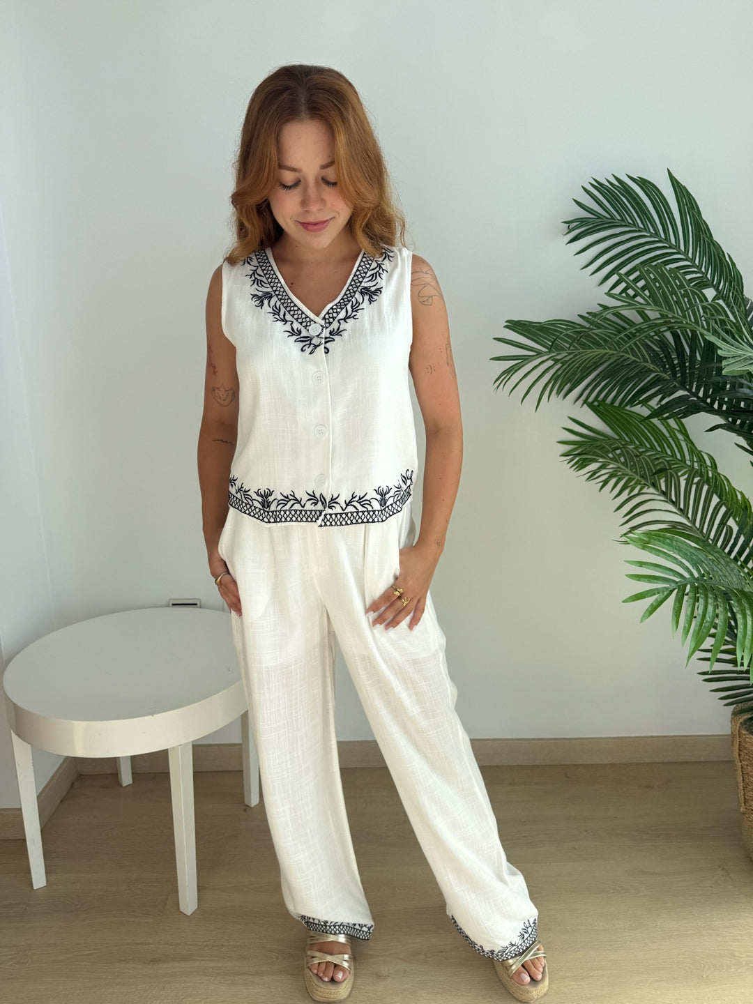 Conjunto Isabel blanco