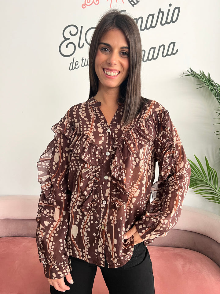 Camisa Carina marrón
