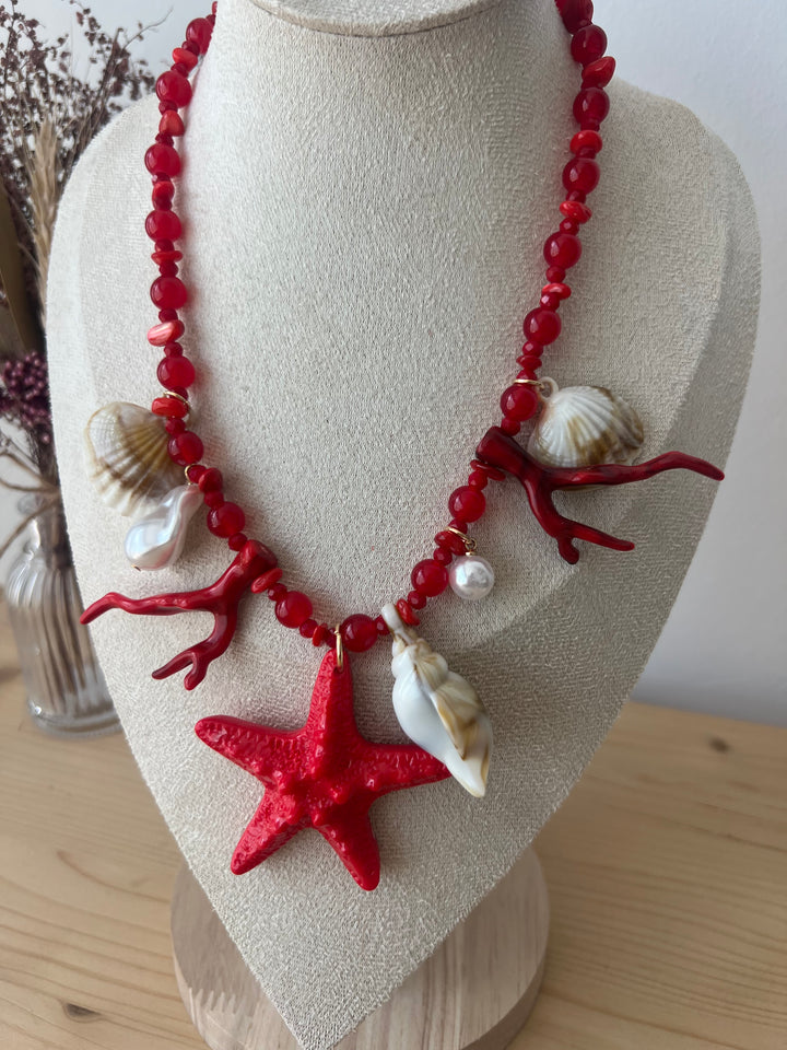 Collar Mónsul rojo (no acero)