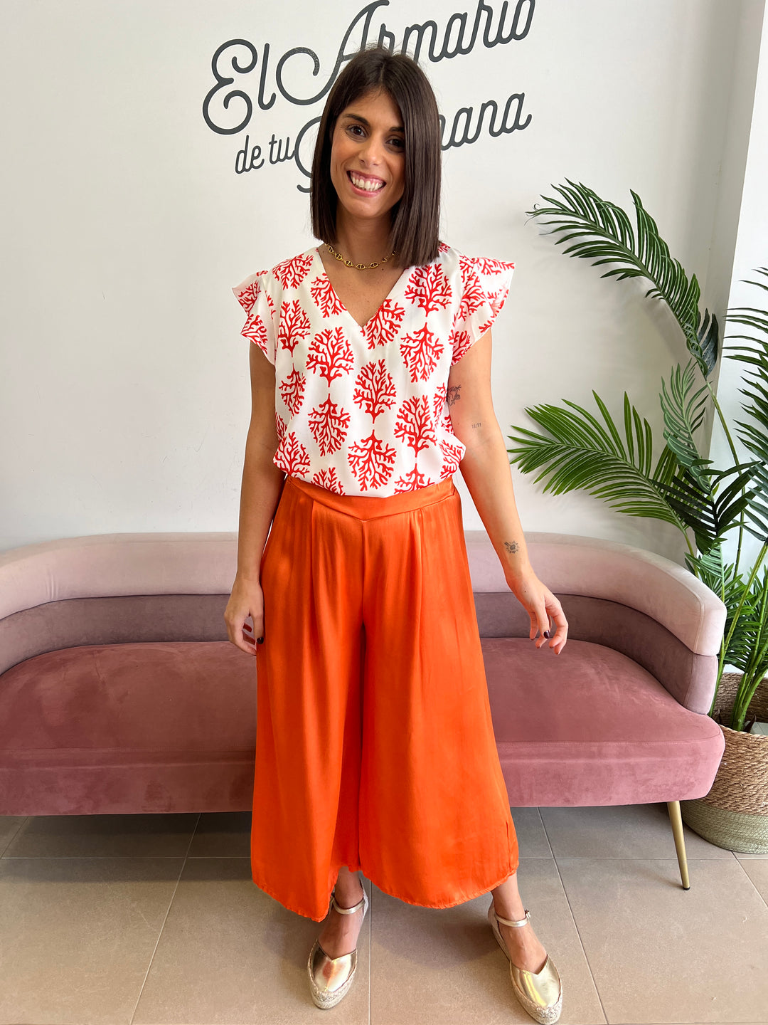 Pantalón Aroa naranja