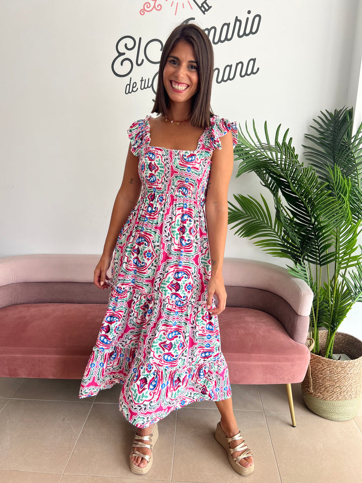 Vestido Molly fucsia