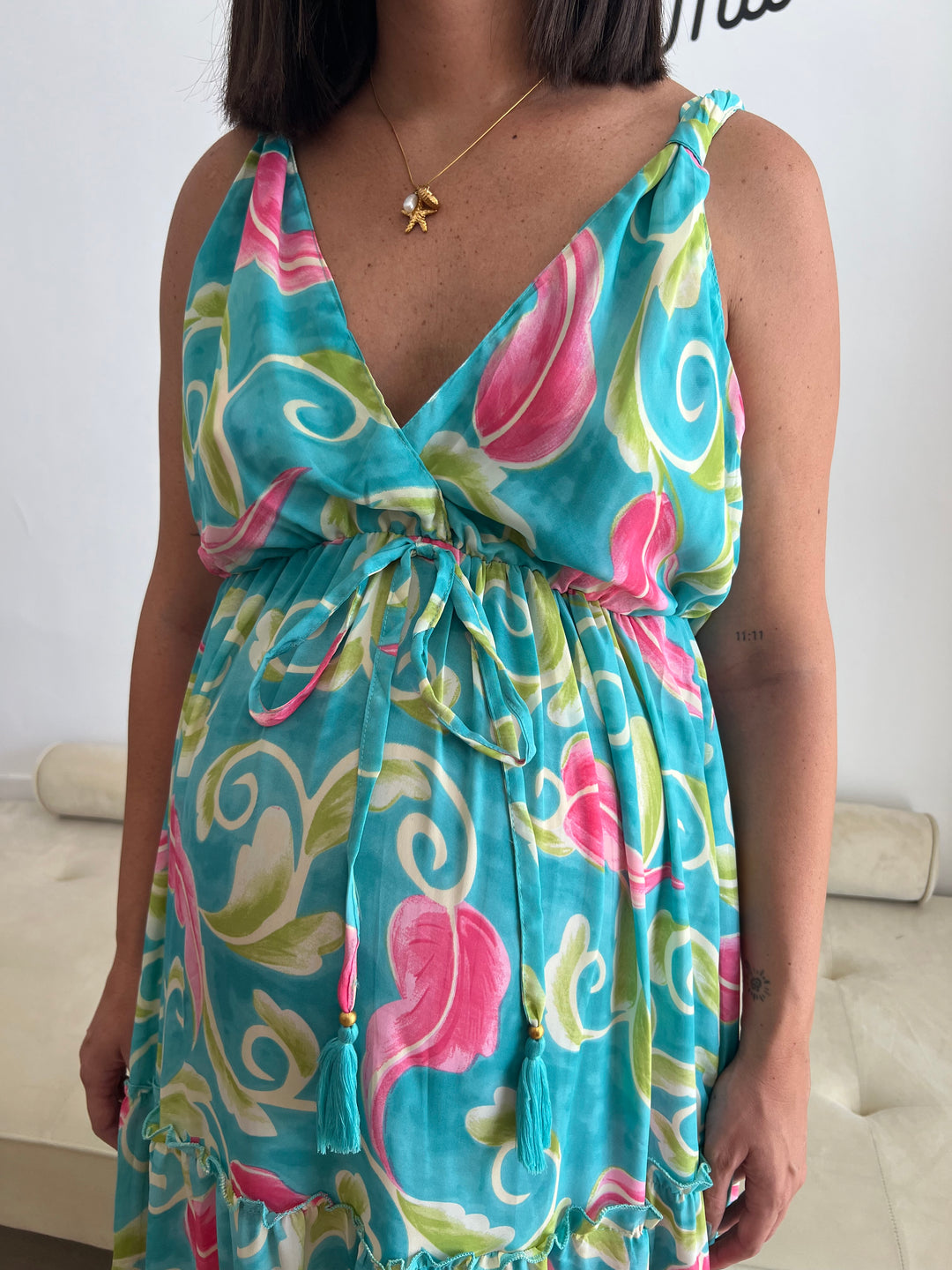 Vestido Costa turquesa