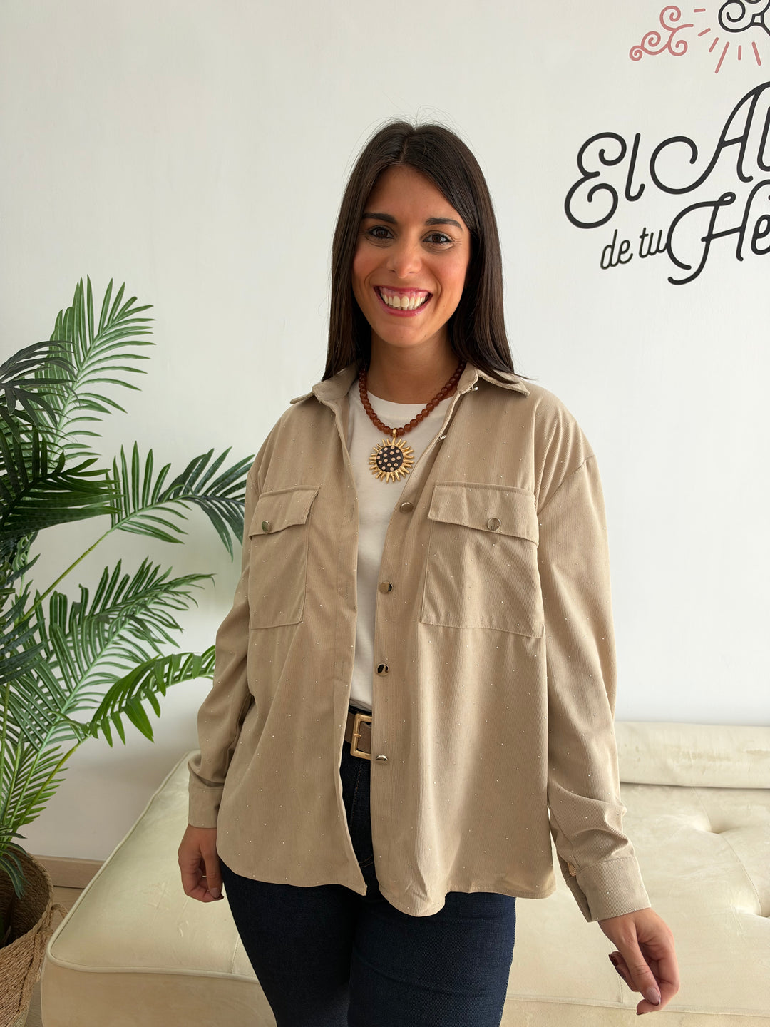 Sobrecamisa Florencia beige