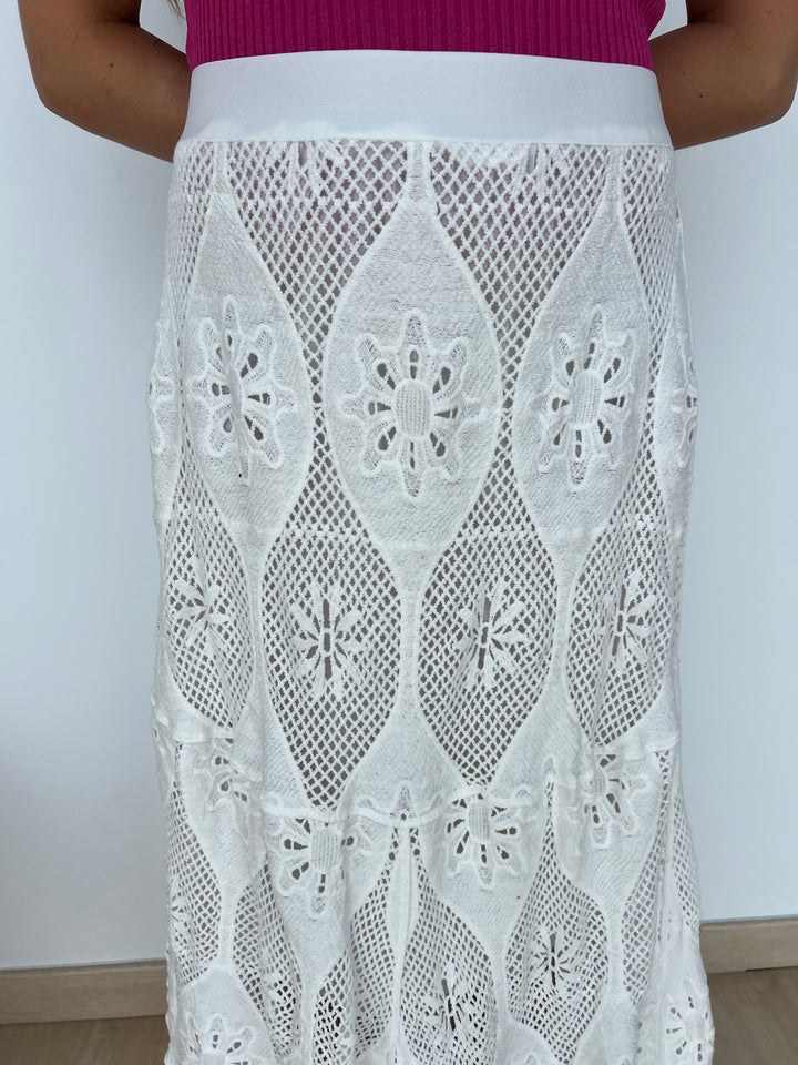 Falda Nuria blanco