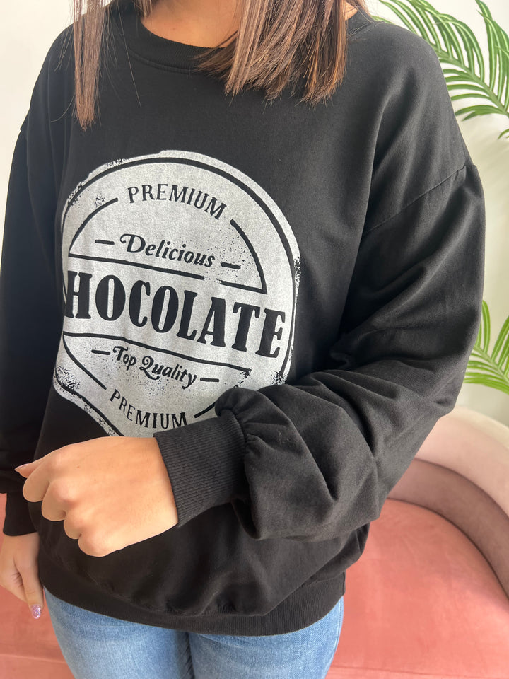 Sudadera Chocolate negro