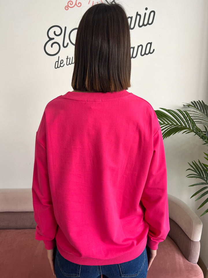 Sudadera You fucsia