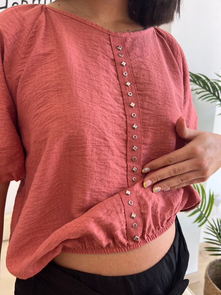 Blusa Chelo teja