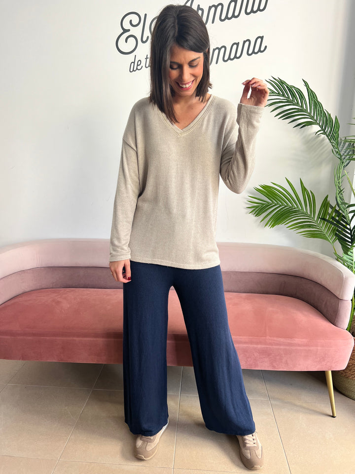 Pantalón Malena azul marino
