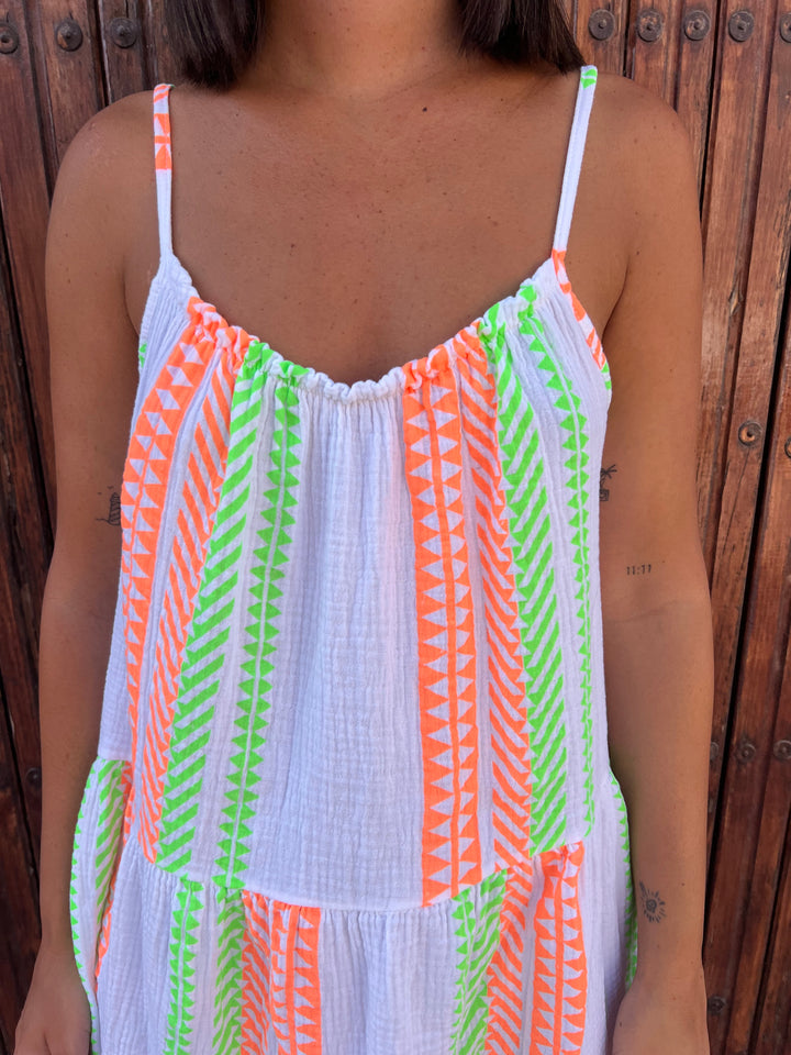 Vestido Étnico verde
