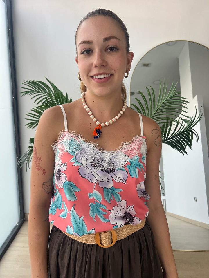 Top Sía coral