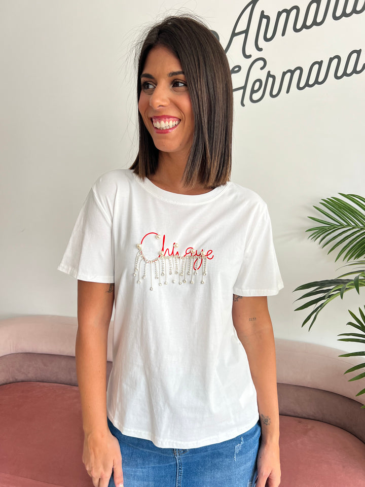 Camiseta Chaye blanco