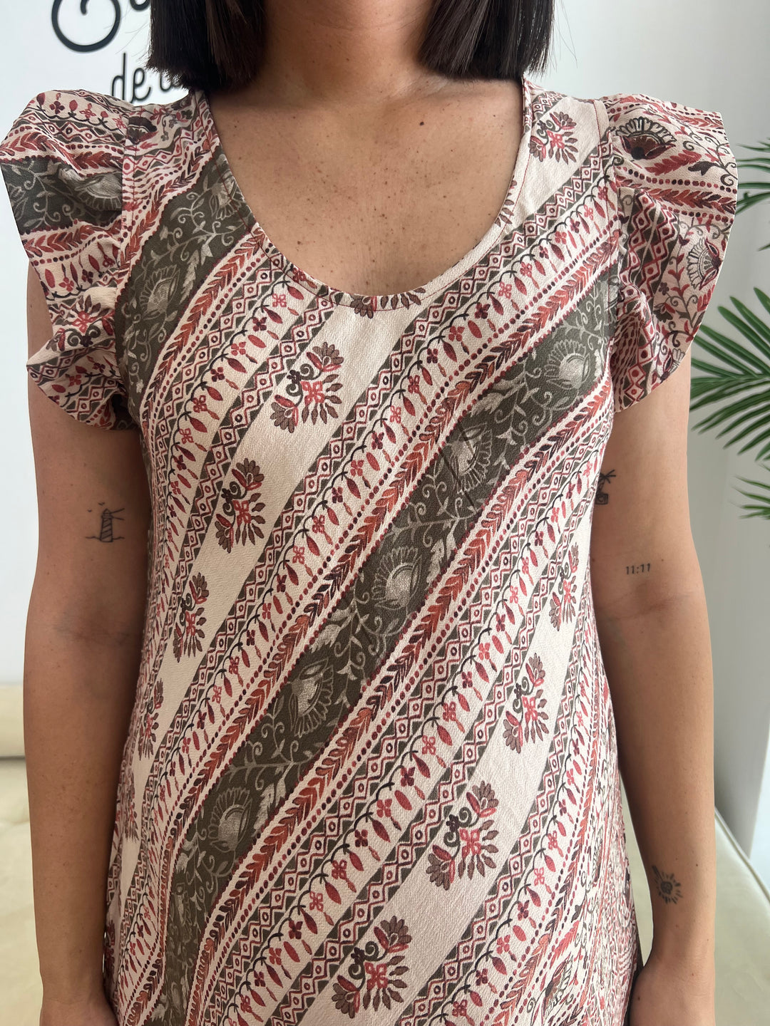Vestido Kira teja