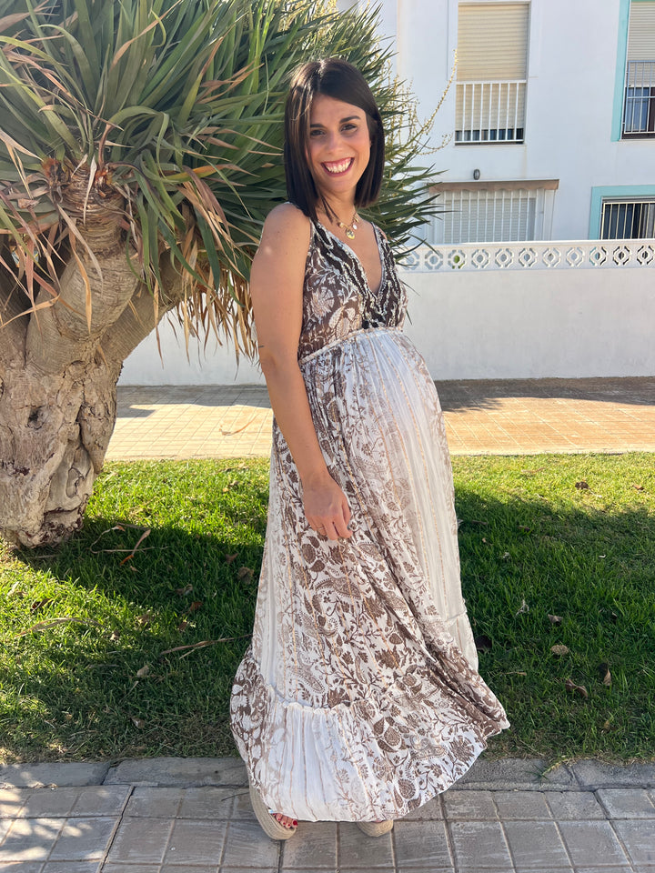 Vestido Menorca marrón