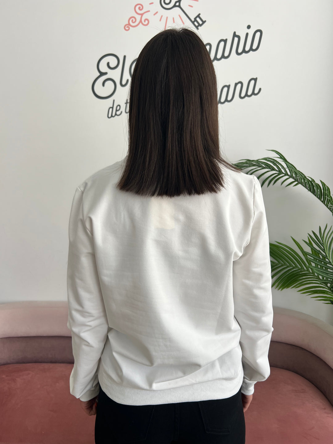 Sudadera J’adore blanco
