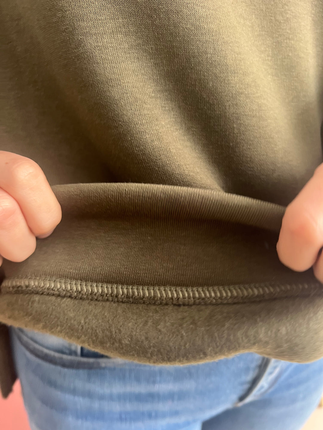 Sudadera Amour verde militar