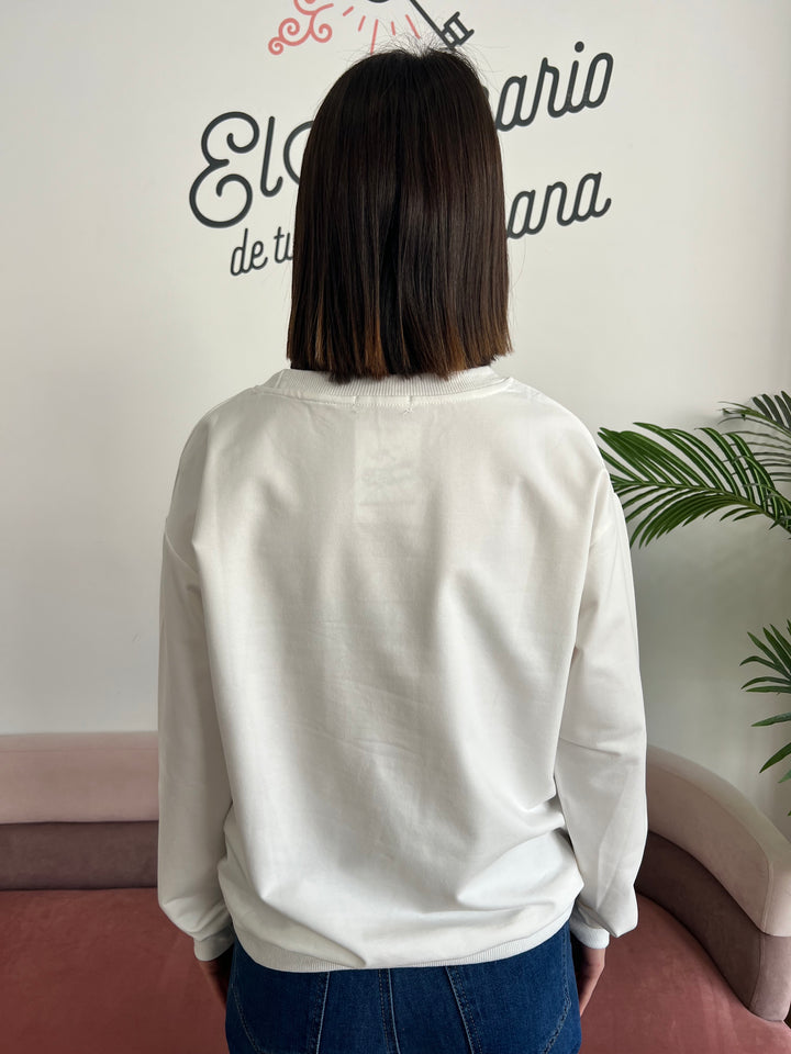 Sudadera Marlon blanco