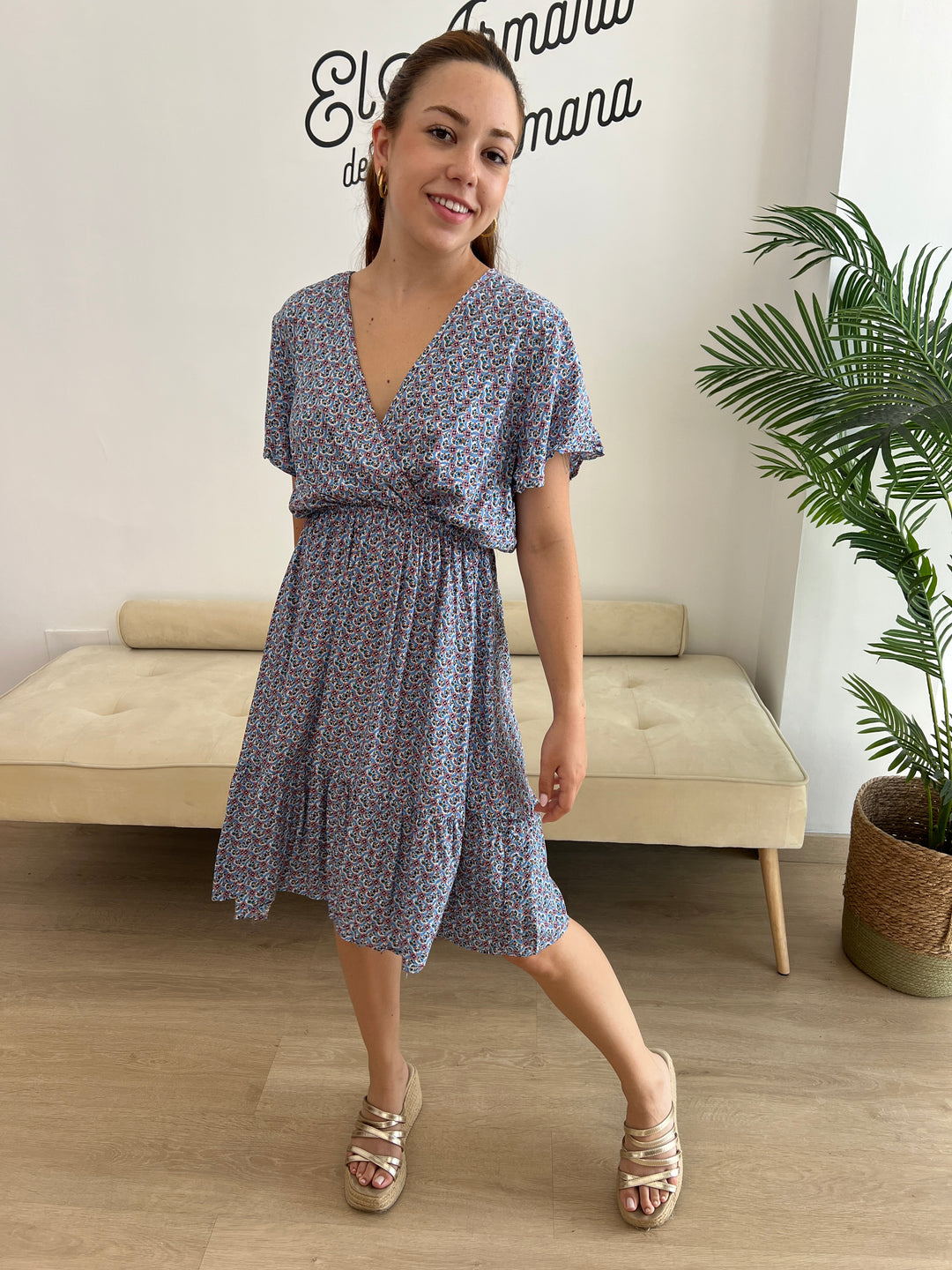 Vestido Pilar azul