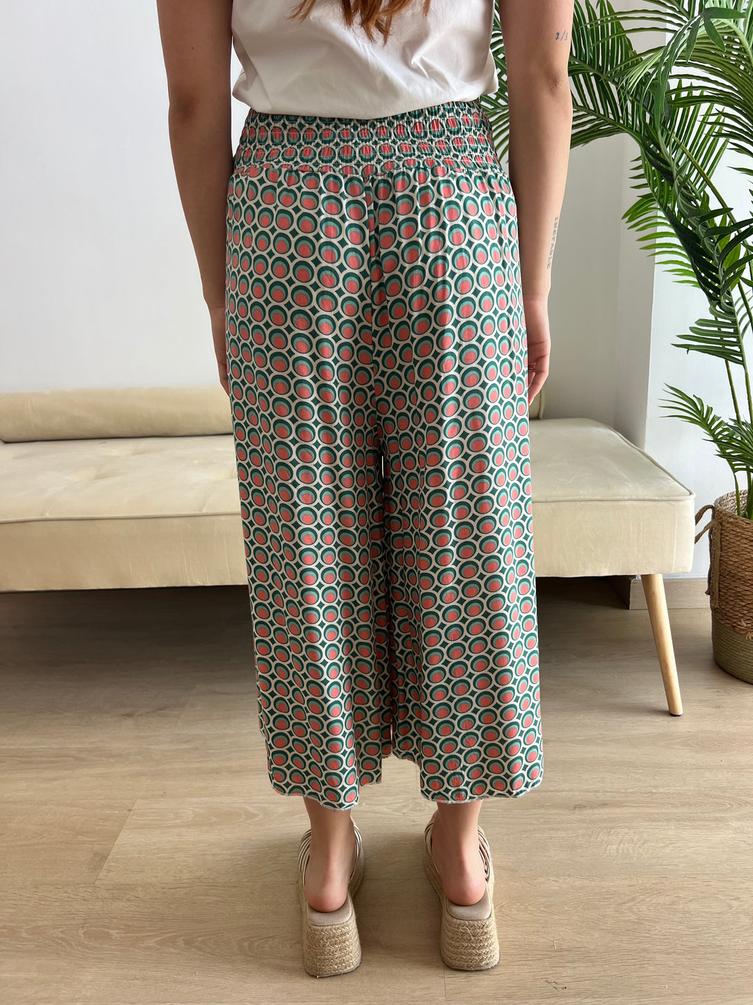 Pantalon Sheila Rosa y verde