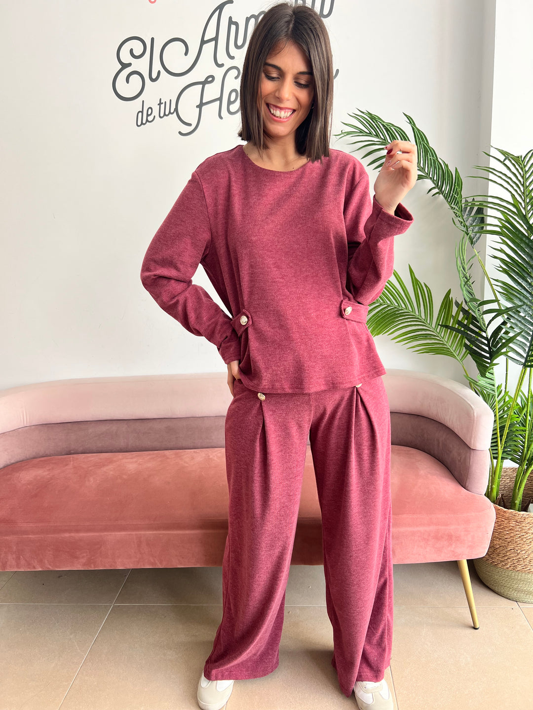 Conjunto Vero burdeos