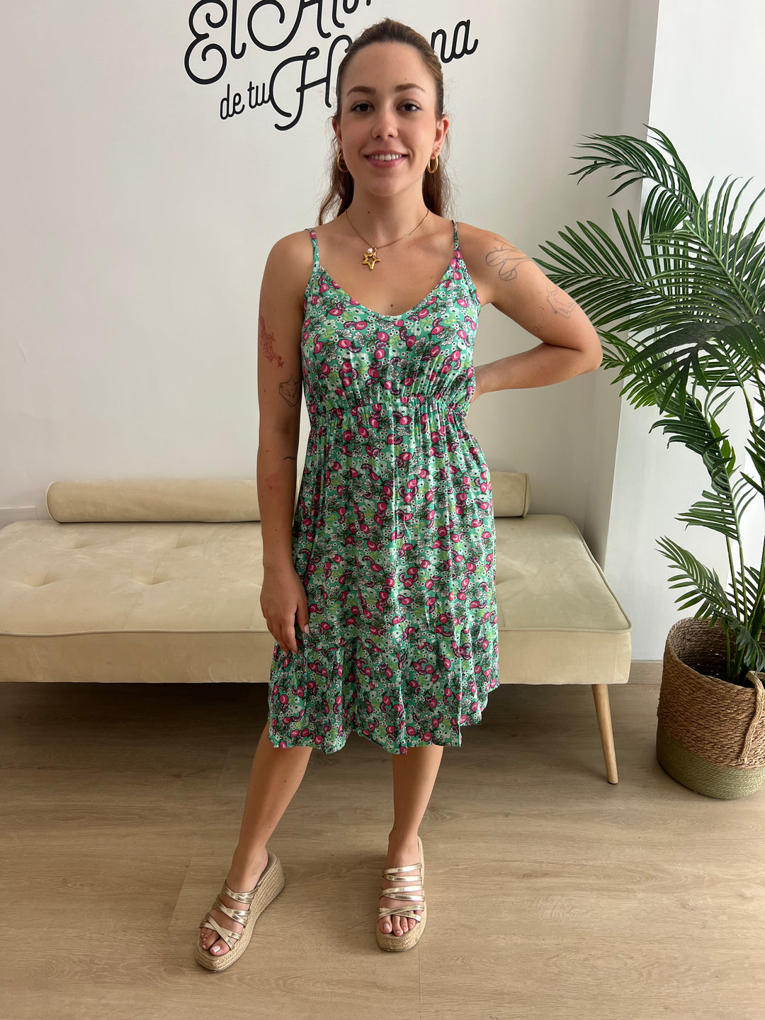 Vestido Anita verde