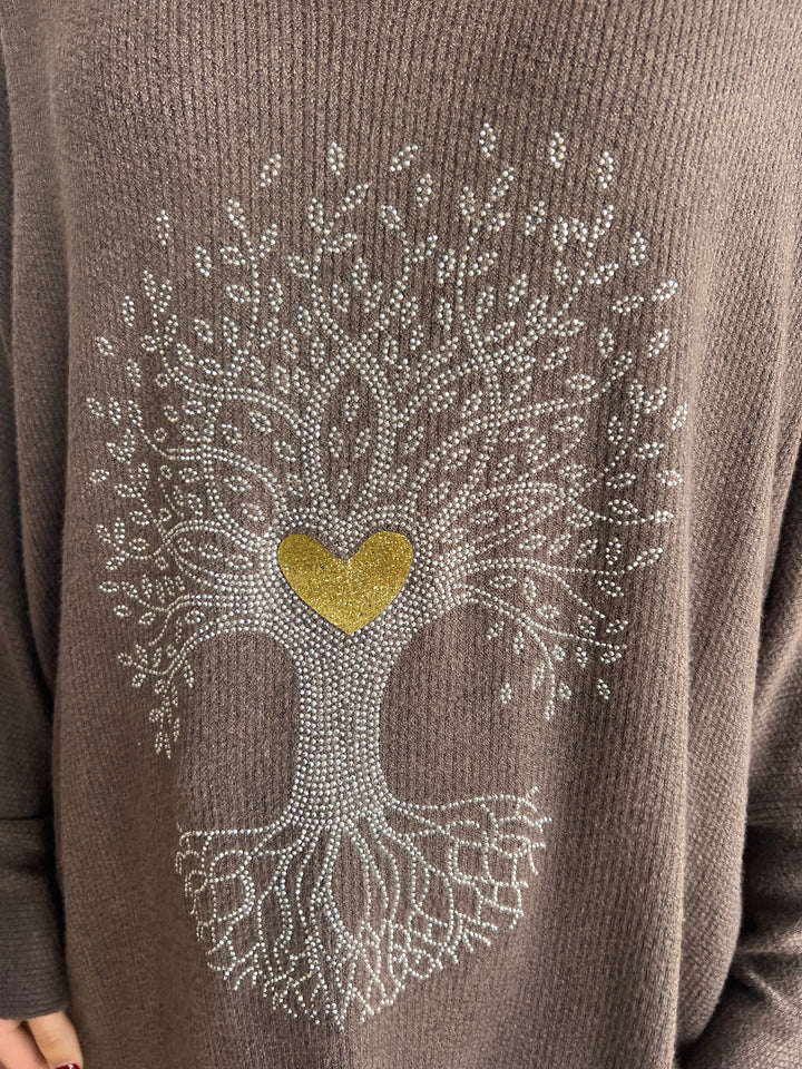 Jersey Árbol marrón