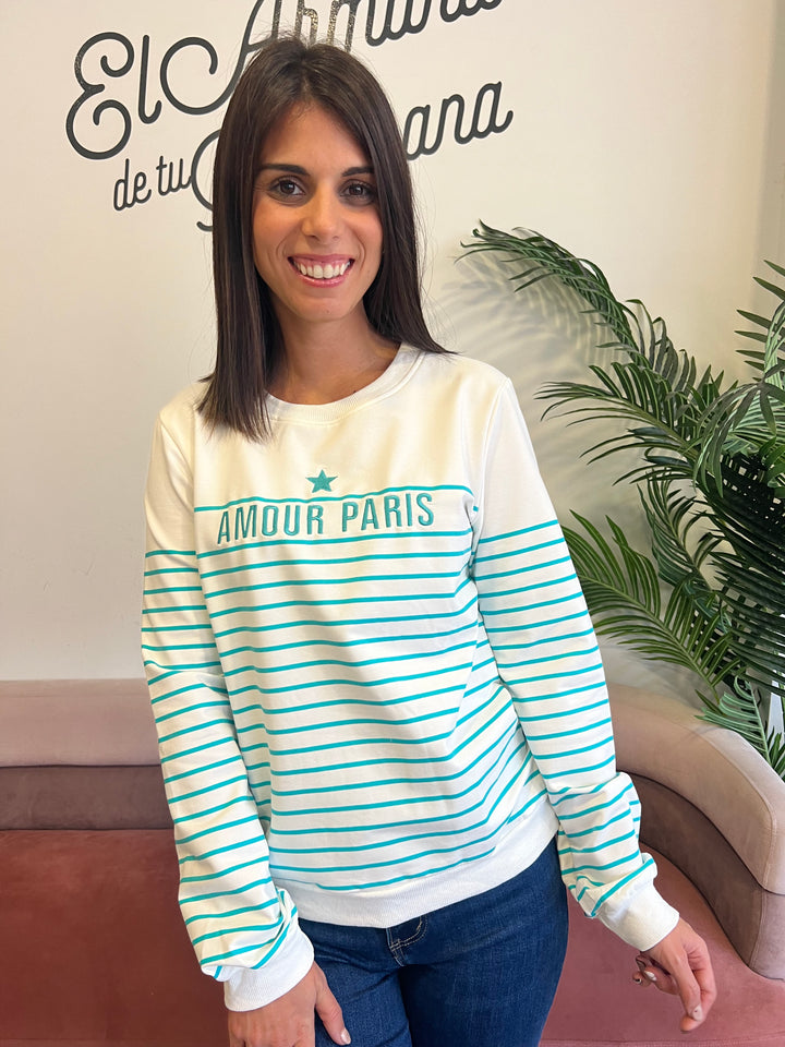 Sudadera Helen turquesa