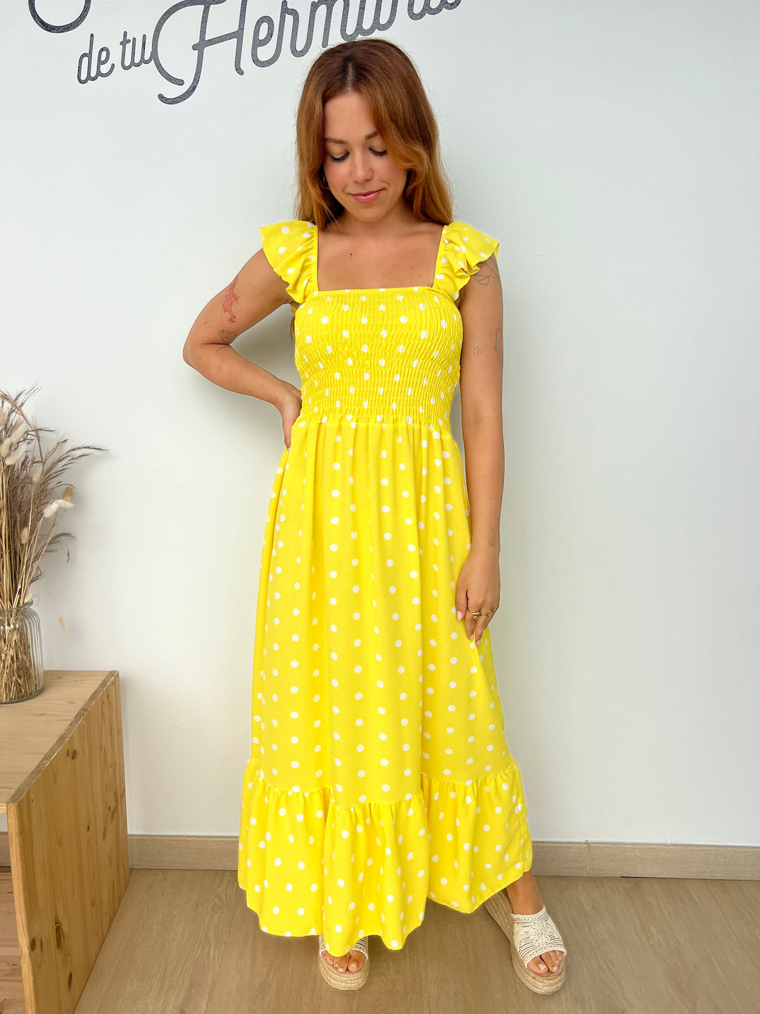 Vestido Violeta amarillo