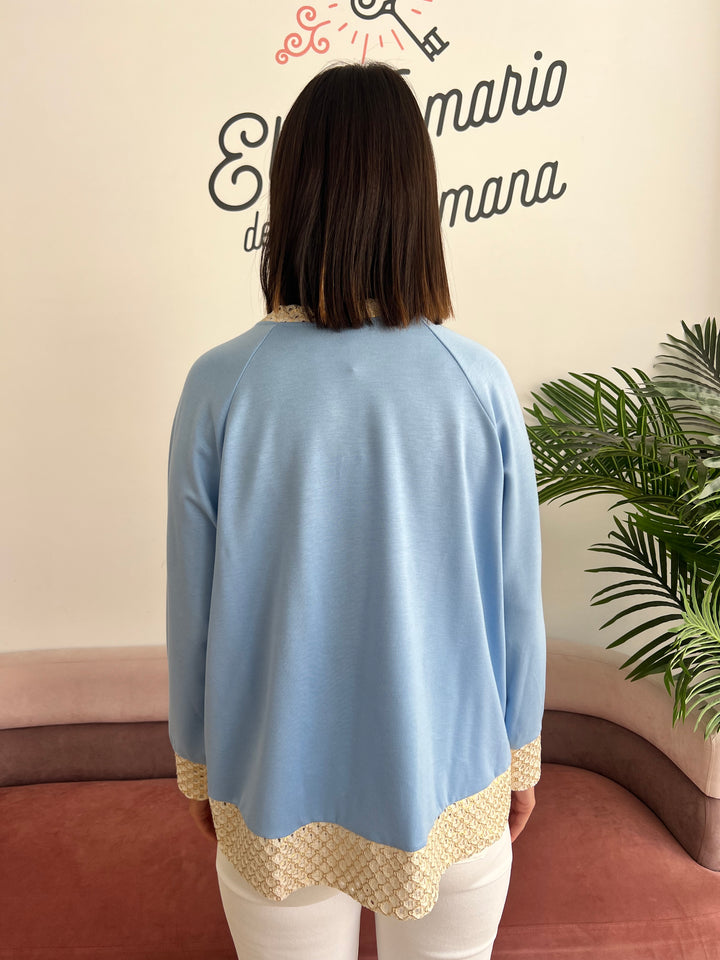 Sudadera Karol celeste