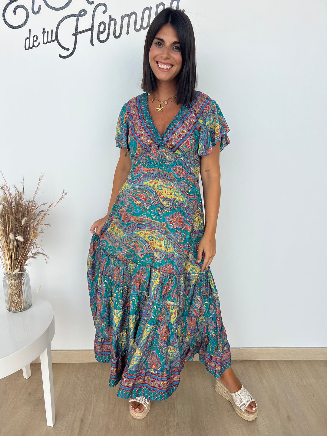 Vestido Riviera turquesa
