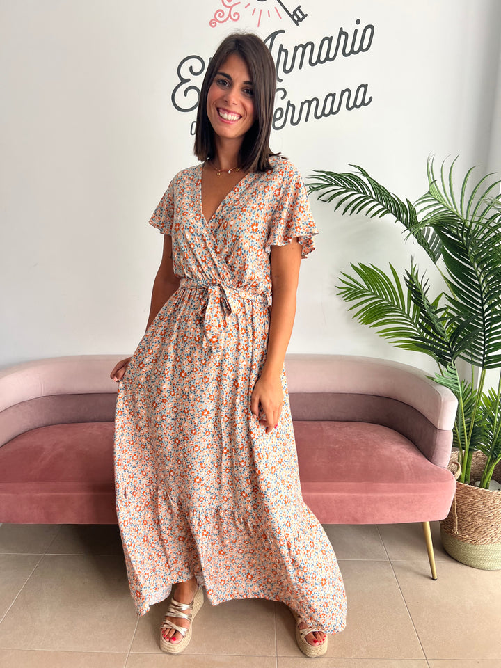 Vestido Dayana aguamarina