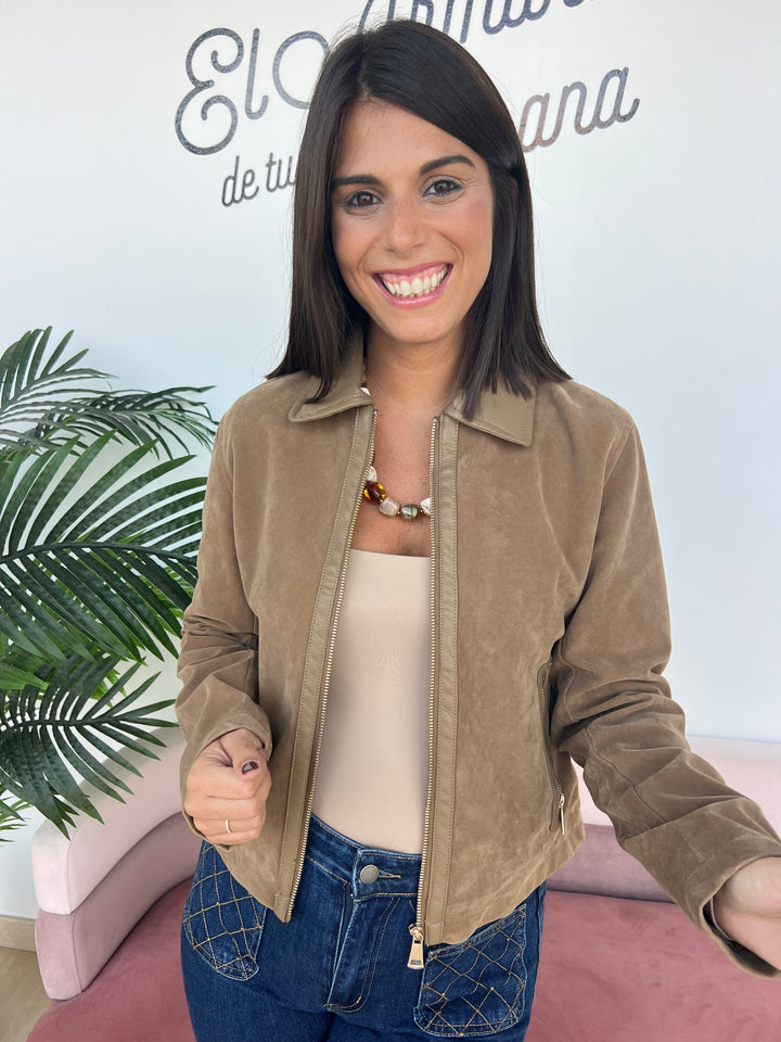 Chaqueta Sonia caqui