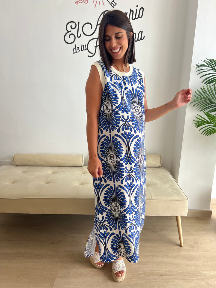 Vestido Conchi azul