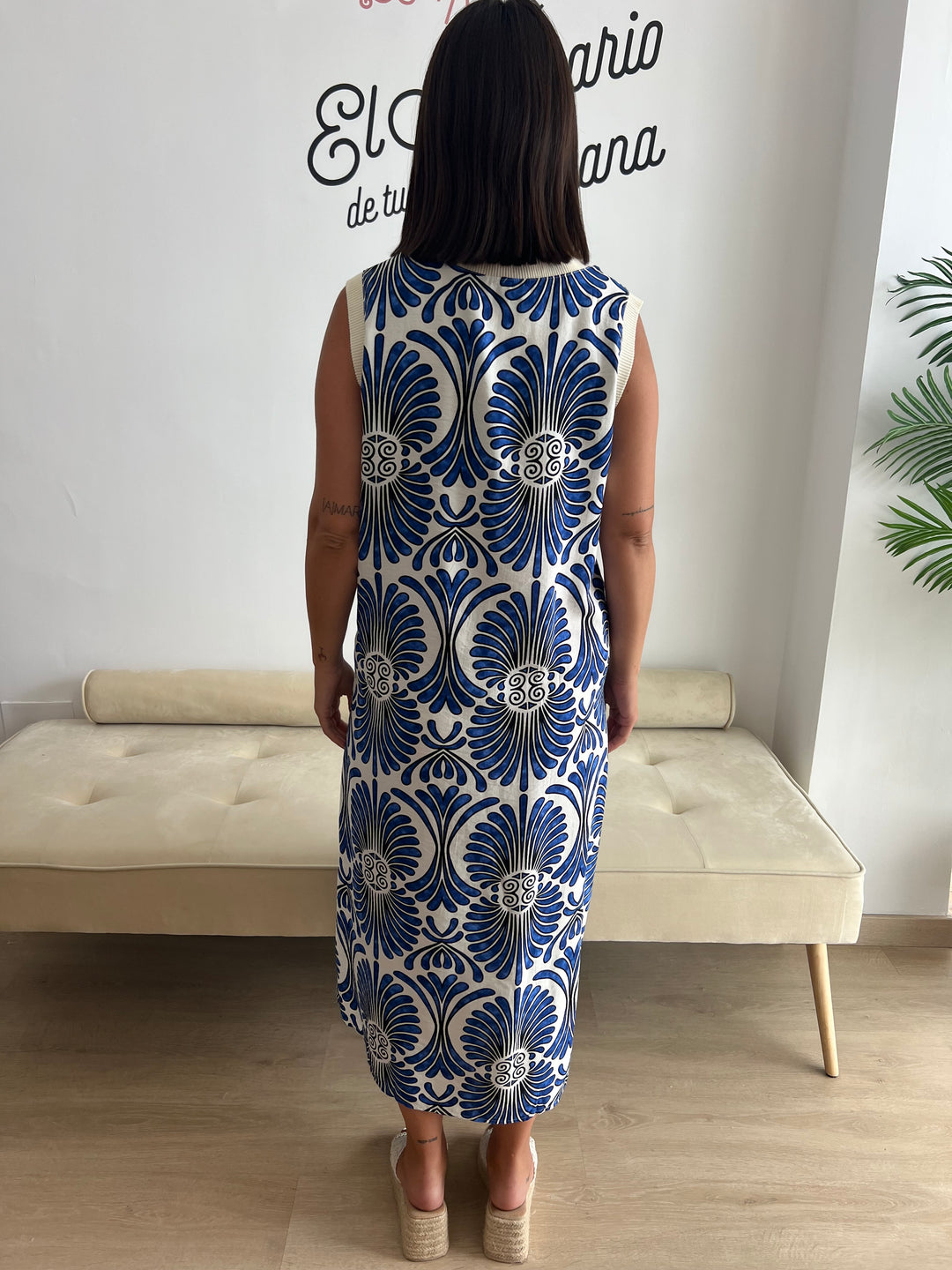 Vestido Conchi azul