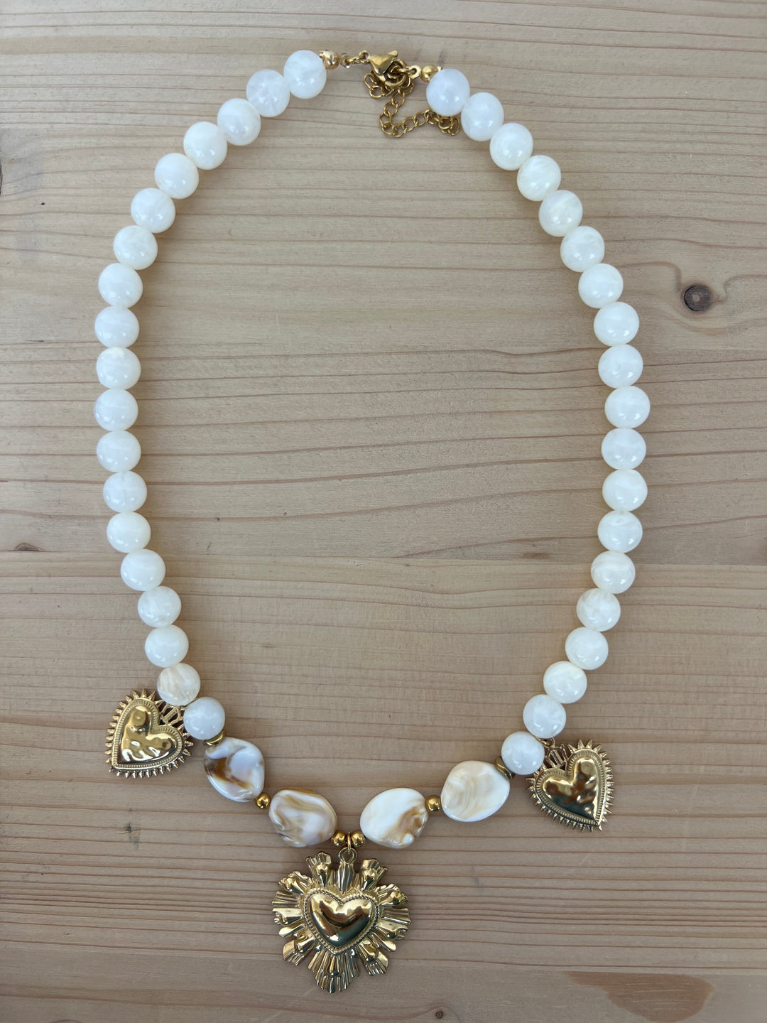 Collar Leo blanco (acero)