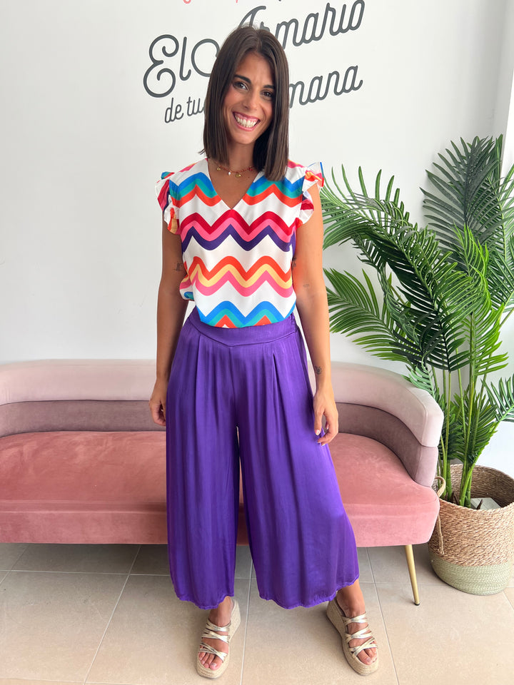 Pantalón Aroa morada