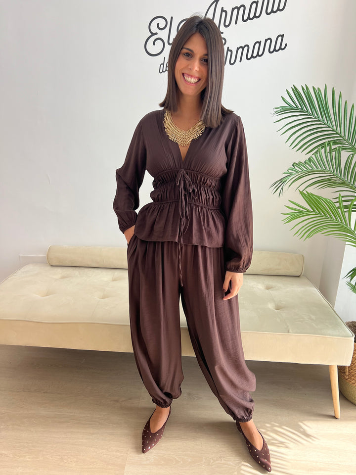 Pantalón Malú marrón