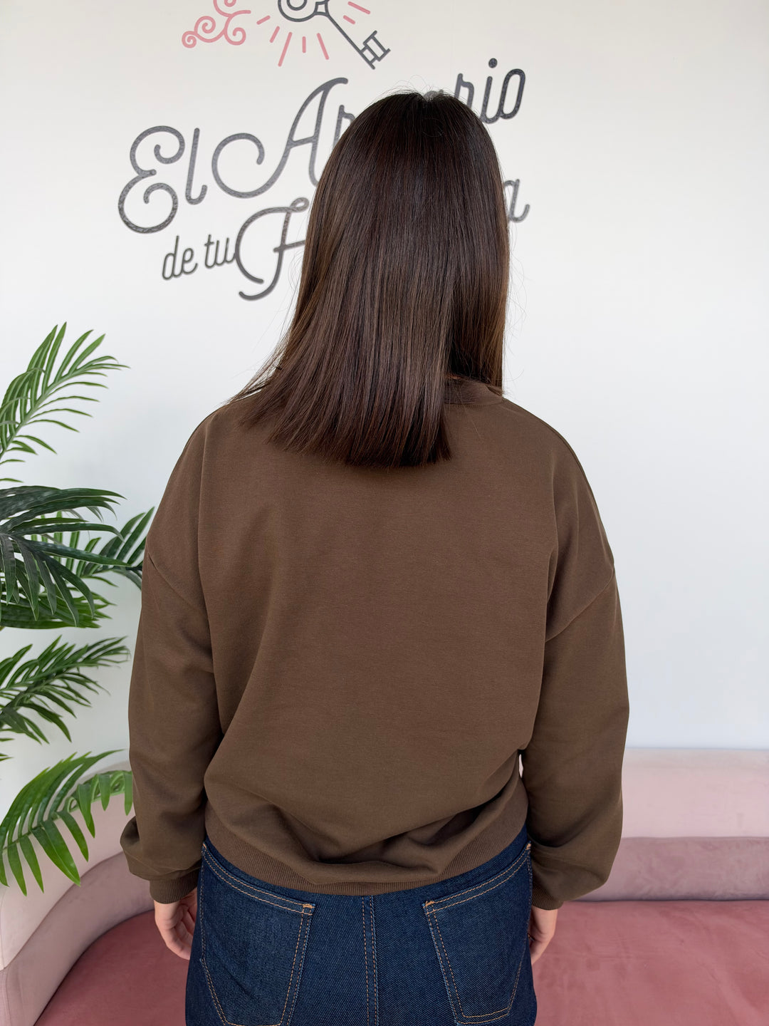 Sudadera Piano marrón