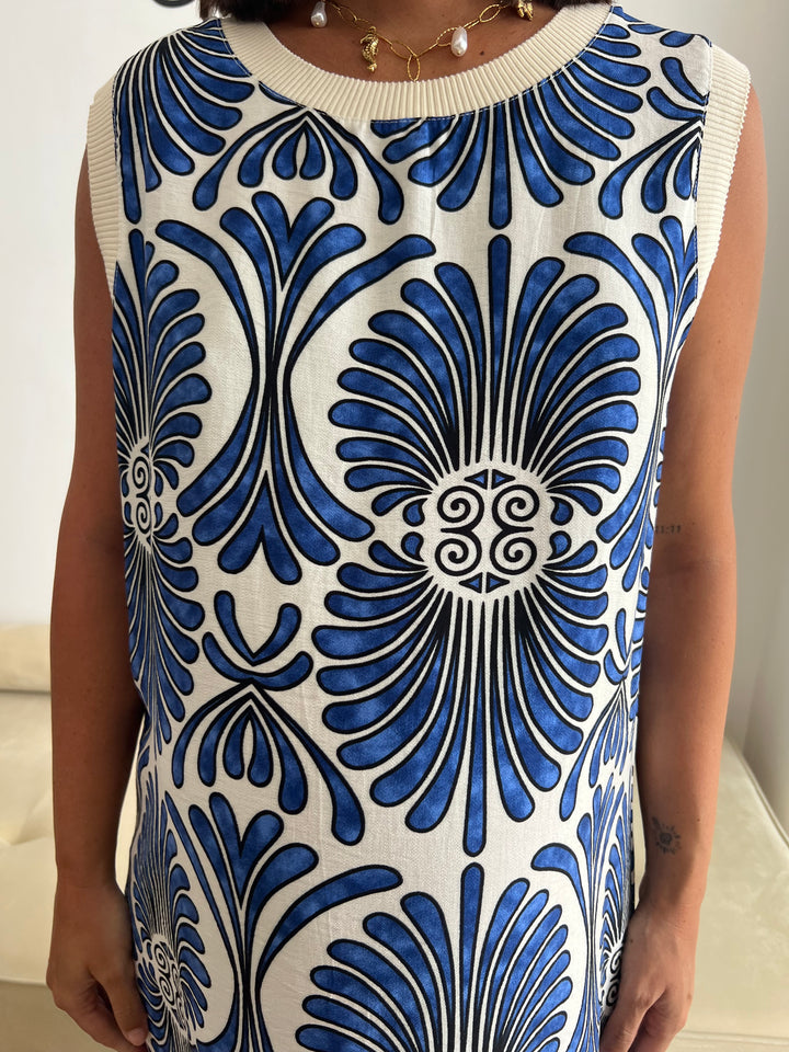 Vestido Conchi azul